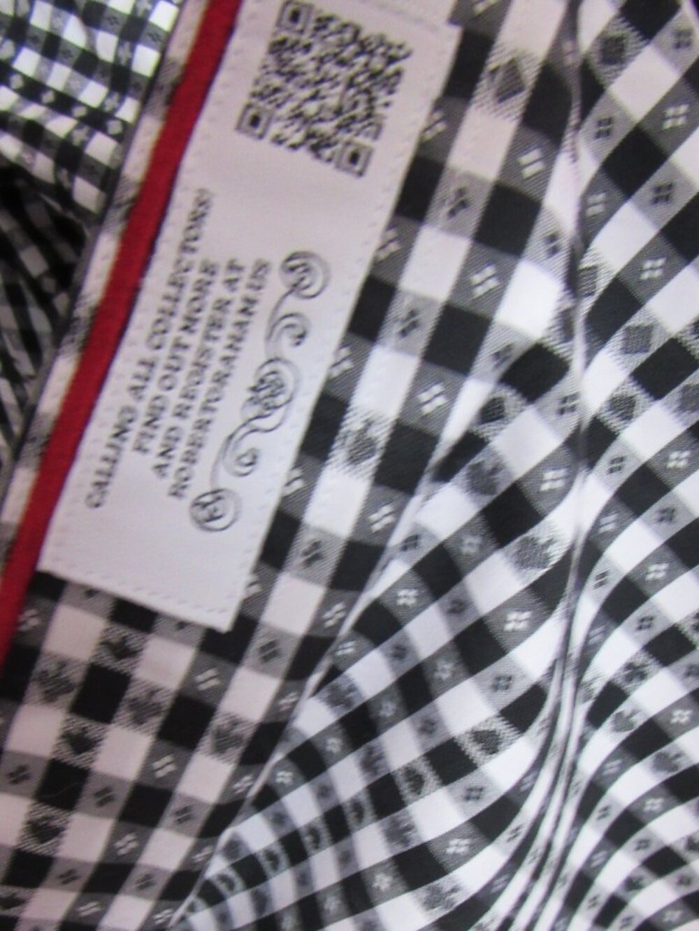 Robert Graham Casual Shirt Mens L Black Geometric Long sleeves - Picture 7 of 12